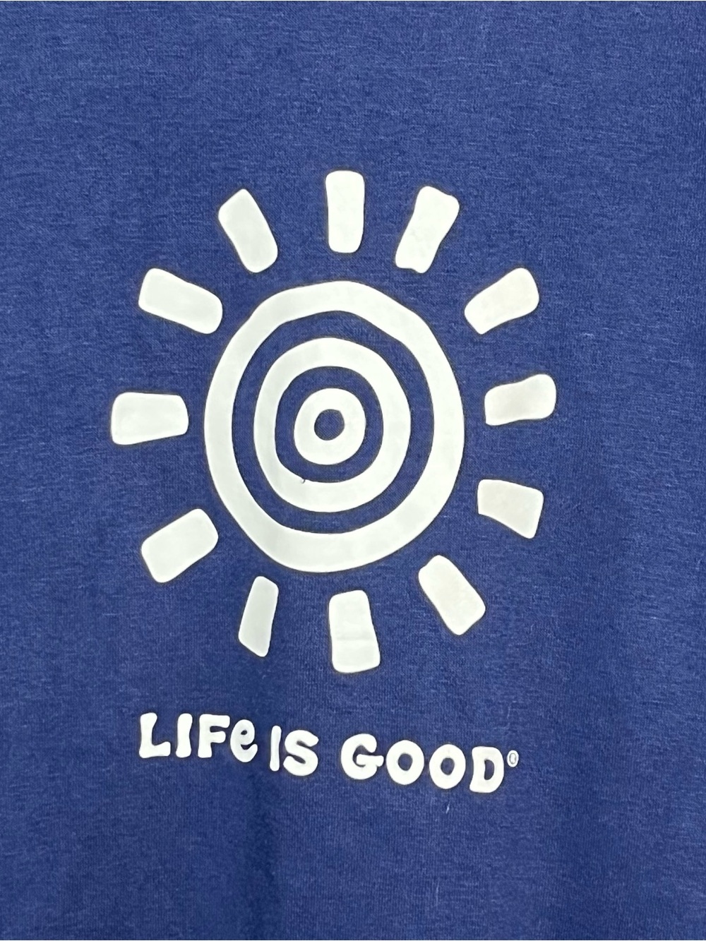 Life Is Good Sweatshirt Womens XL Blue Pullover Fleece Spread Good Vibes - Picture 4 of 14